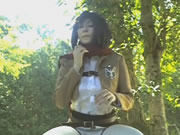 Cosplay Public Outdoor Masturbation